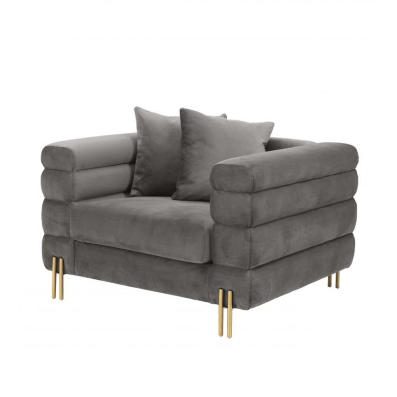 Club Chair With Deep Backrest
