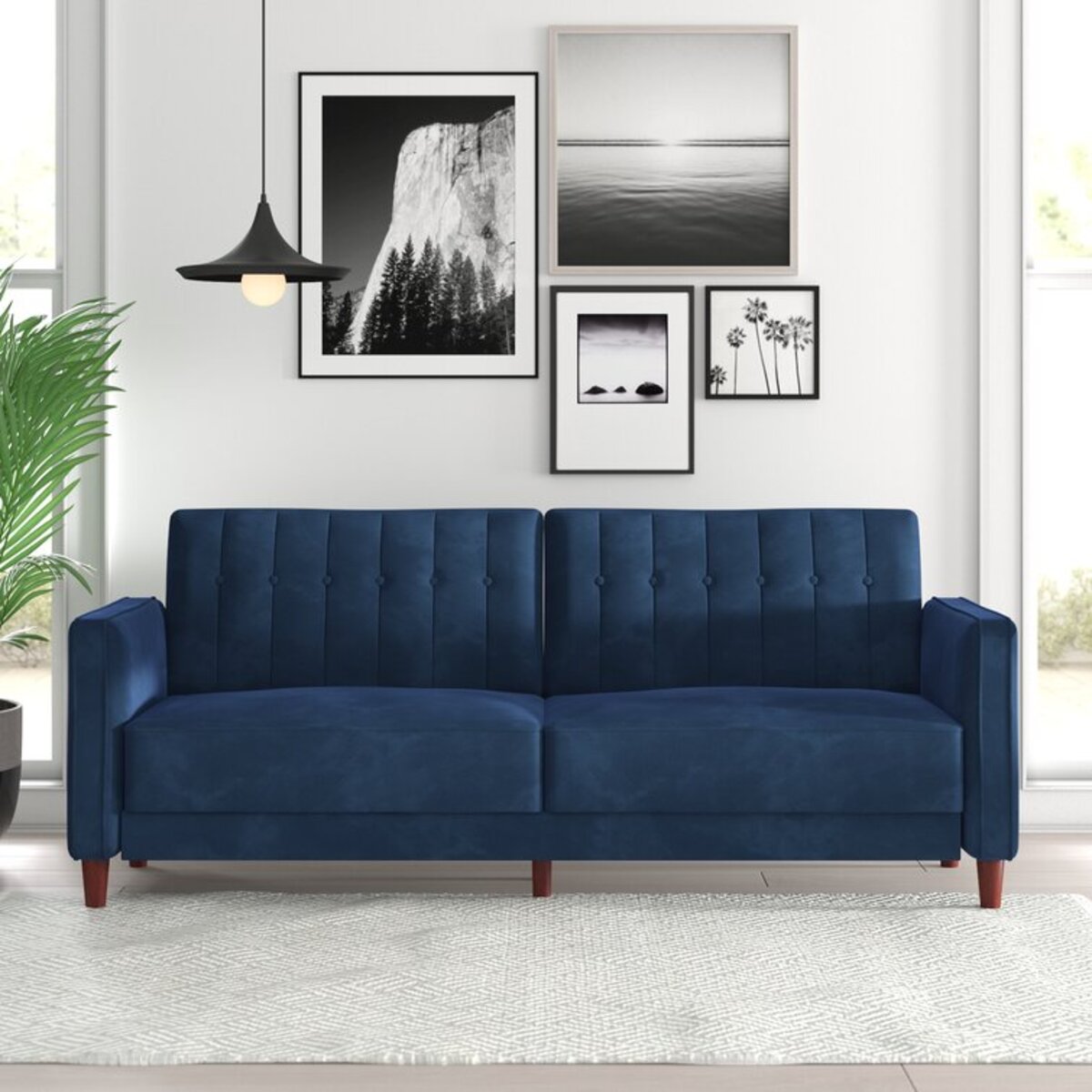 3 Seater Velvet Sofa
