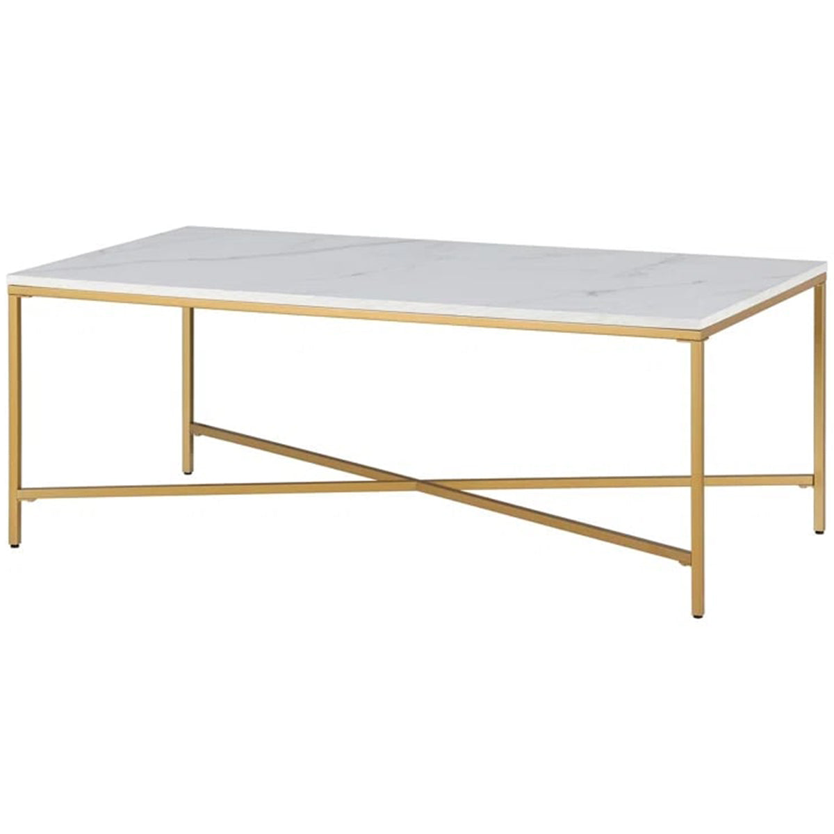 Coffee Table with Faux Marble Top