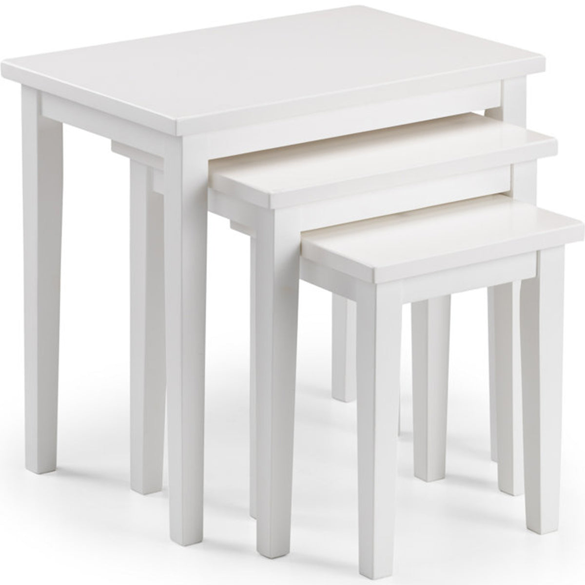 3 Piece Rectangular Wooden Nest Of Tables