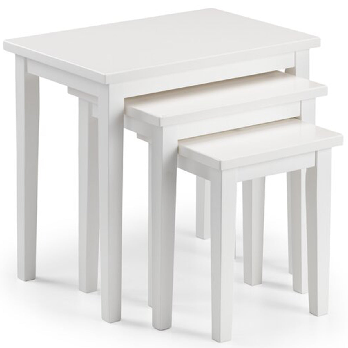 3 Piece Rectangular Wooden Nest Of Tables