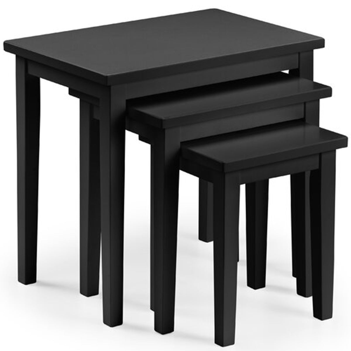 3 Piece Rectangular Wooden Nest Of Tables