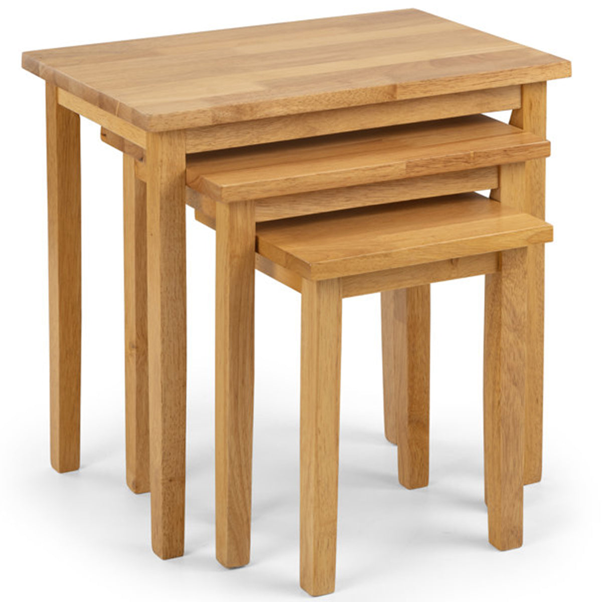 3 Piece Rectangular Wooden Nest Of Tables