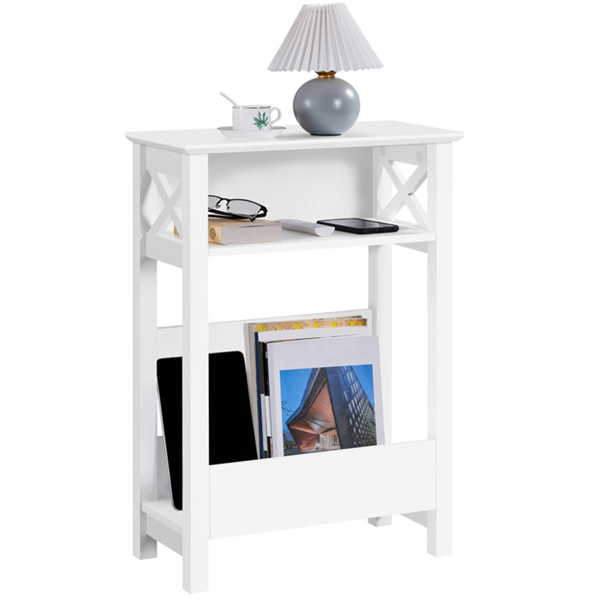 2 Piece Rectangular End Tables With Storage
