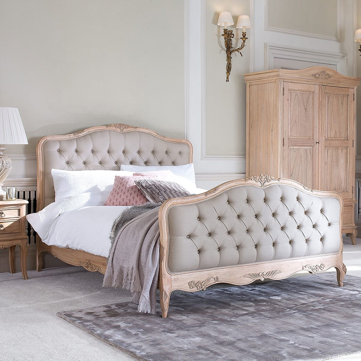 Genevieve Upholstered Tufted Bed