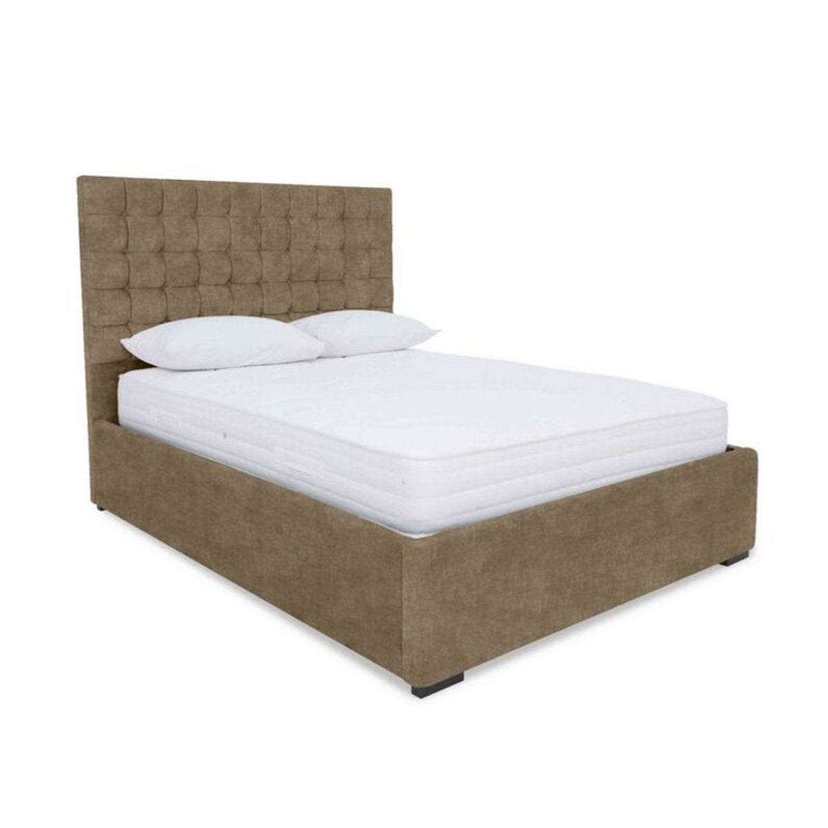 Geometric Style Bed Frame With Storage