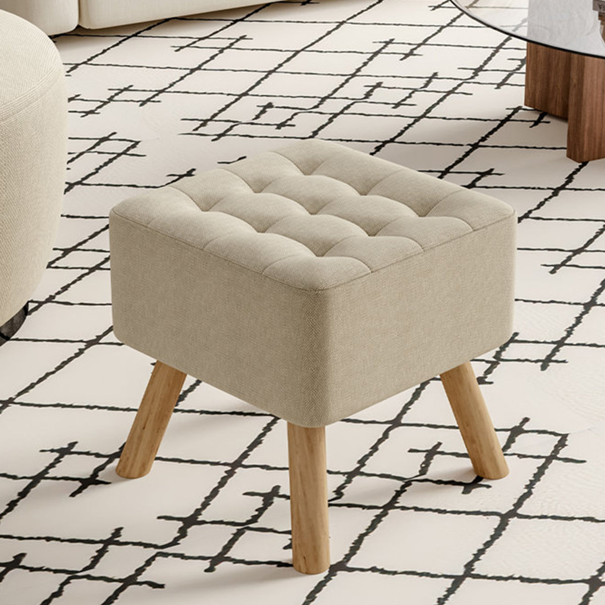 Germain Tufted Footstool Ottoman