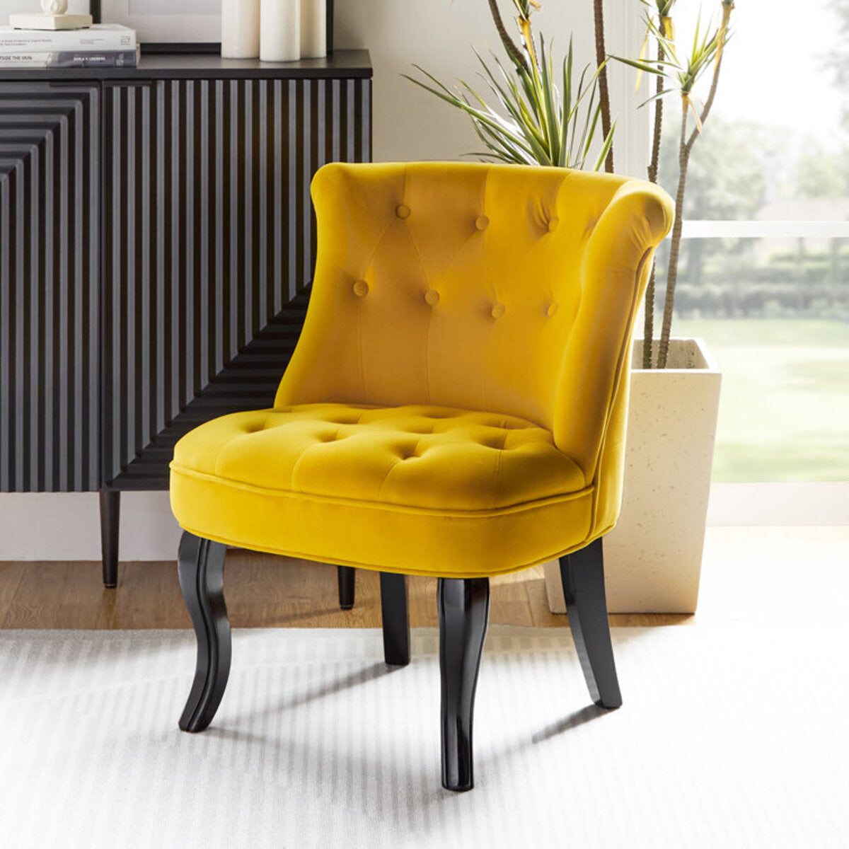 Luxury Wingback Tufted Chair