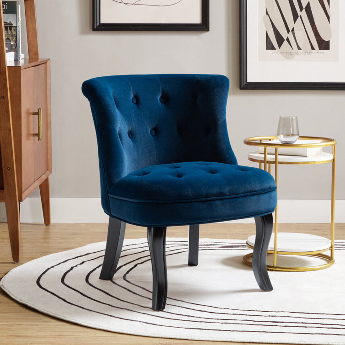 Luxury Wingback Tufted Chair