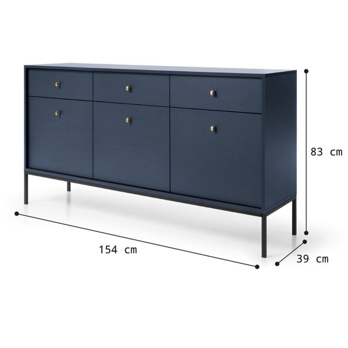 Matt Finish Wooden Sideboard