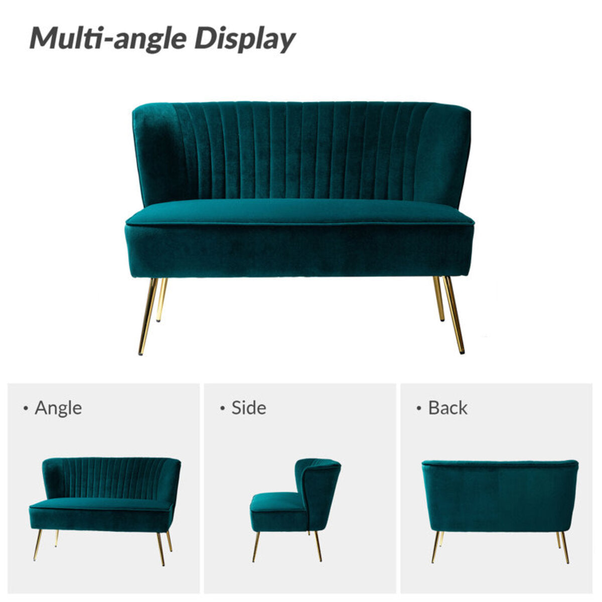 Modern 2 Seater Velvet sofa