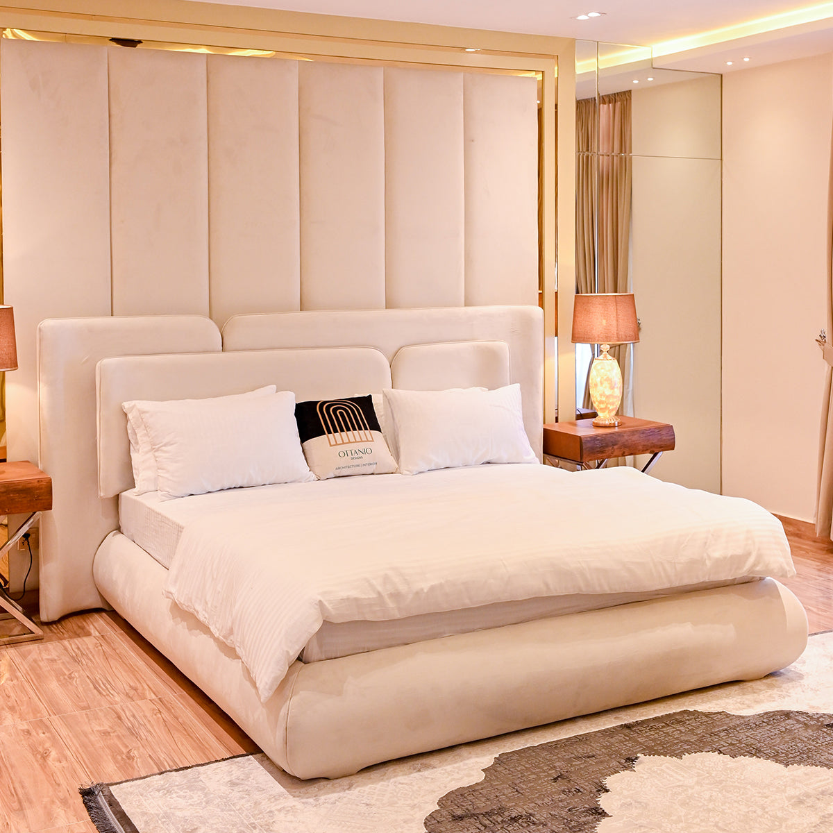 Curved Platform Bed