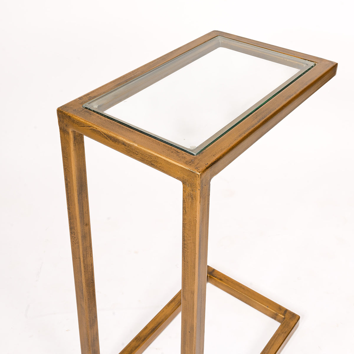 Glass Top Side Table