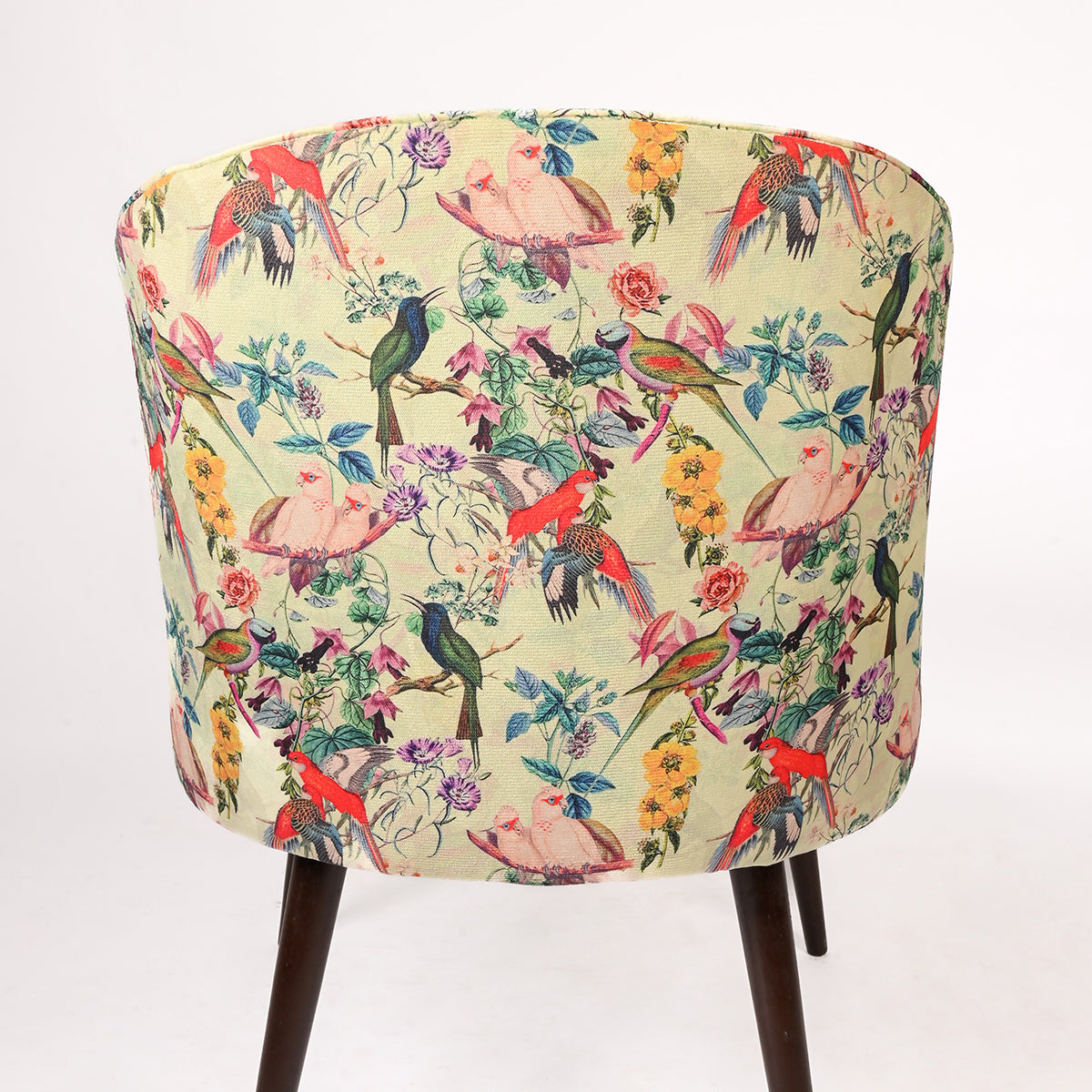 Floral Back Accent Chair