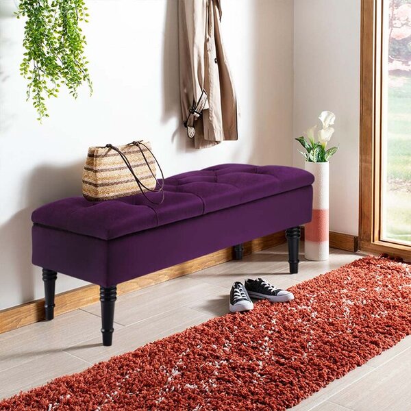 Bench With Soft Velvet Covering