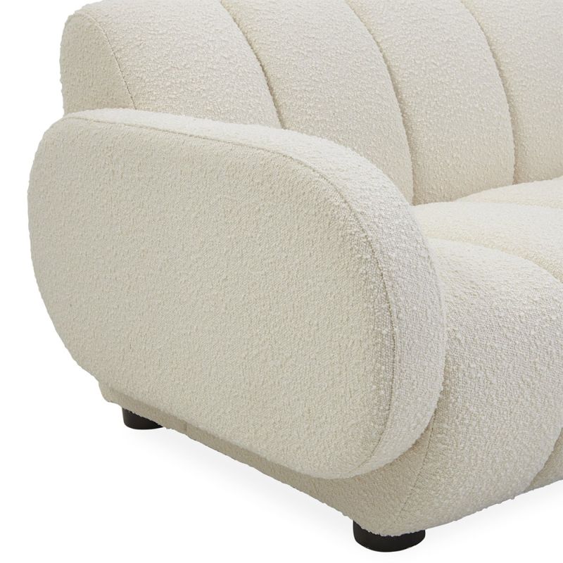 Upholstered Sofa With Channel Tufting