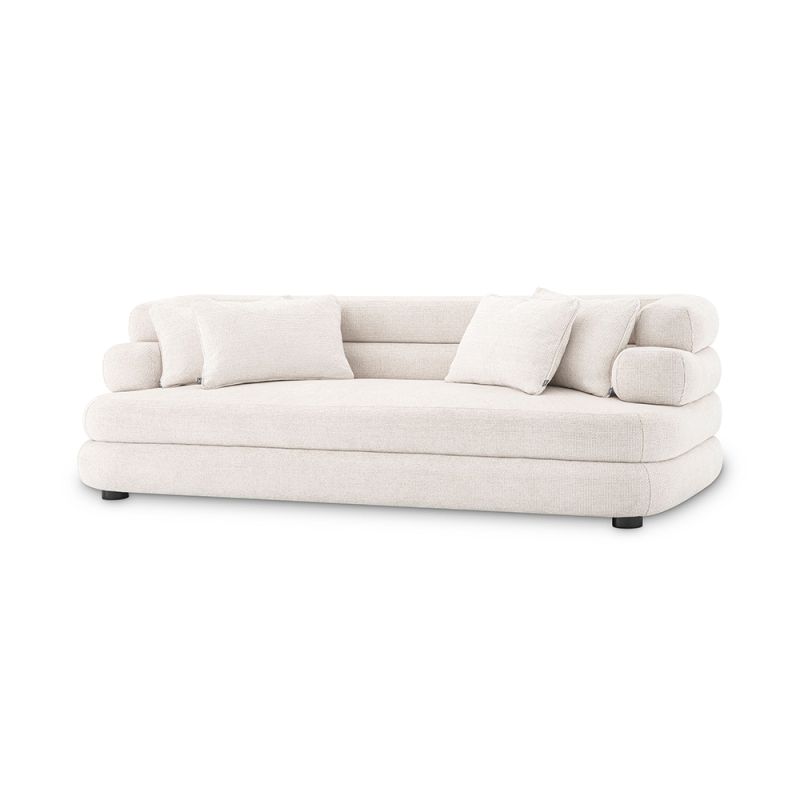 Curved Panel Tufted Sofa