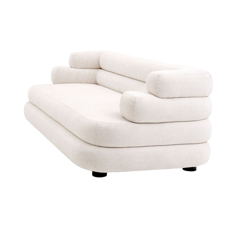 Curved Panel Tufted Sofa