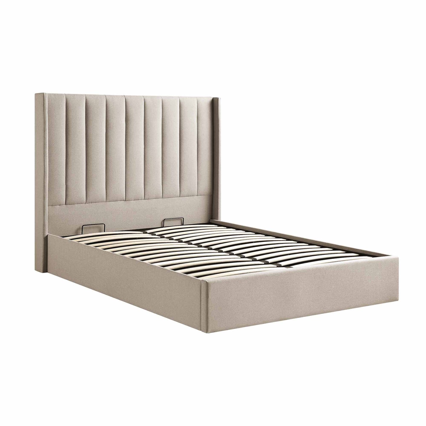 Wingback Silhouette Upholstered Bed