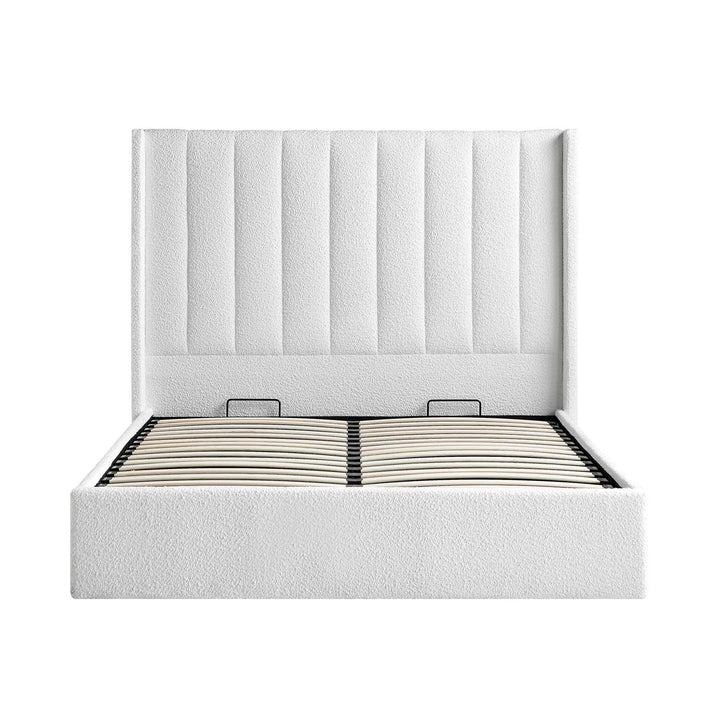 Wingback Silhouette Upholstered Bed
