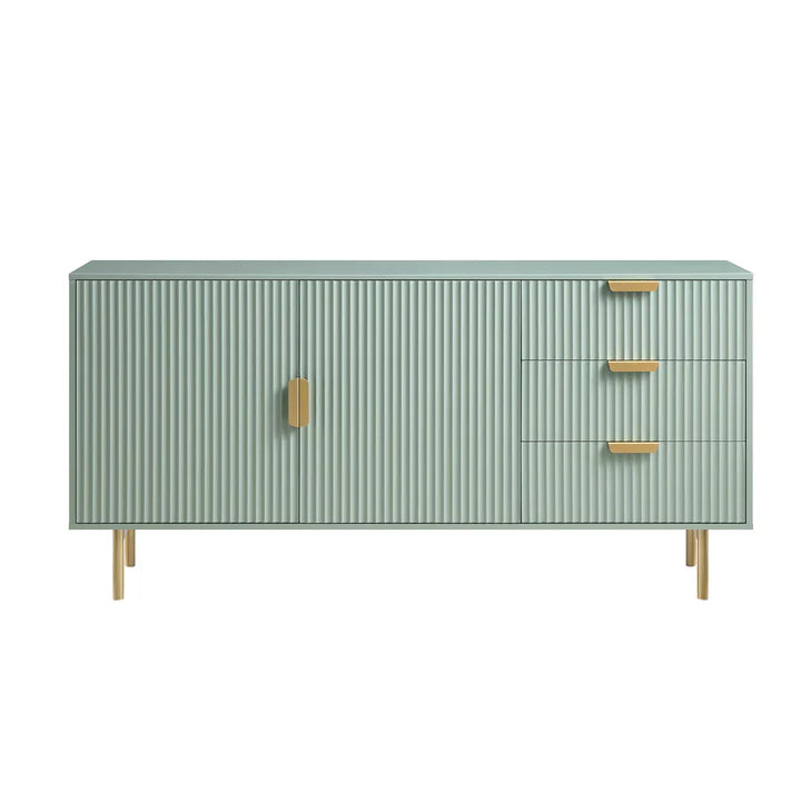 Sideboard With Gold Handles & Legs