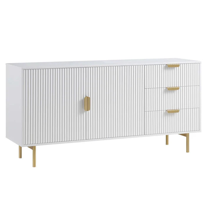Sideboard With Gold Handles & Legs