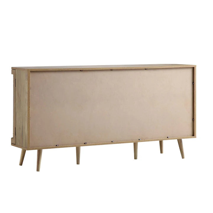 Rattan Paneling Sideboard