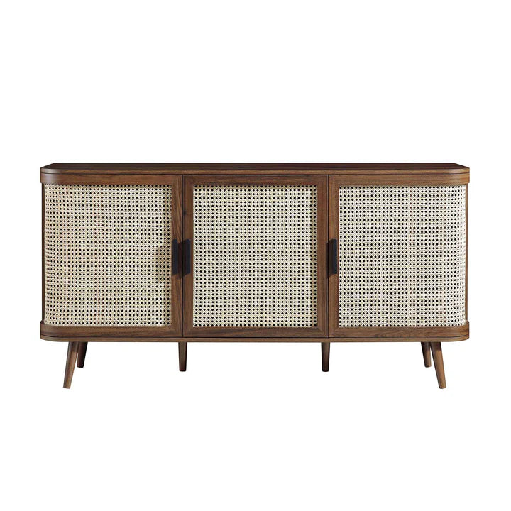 Rattan Paneling Sideboard