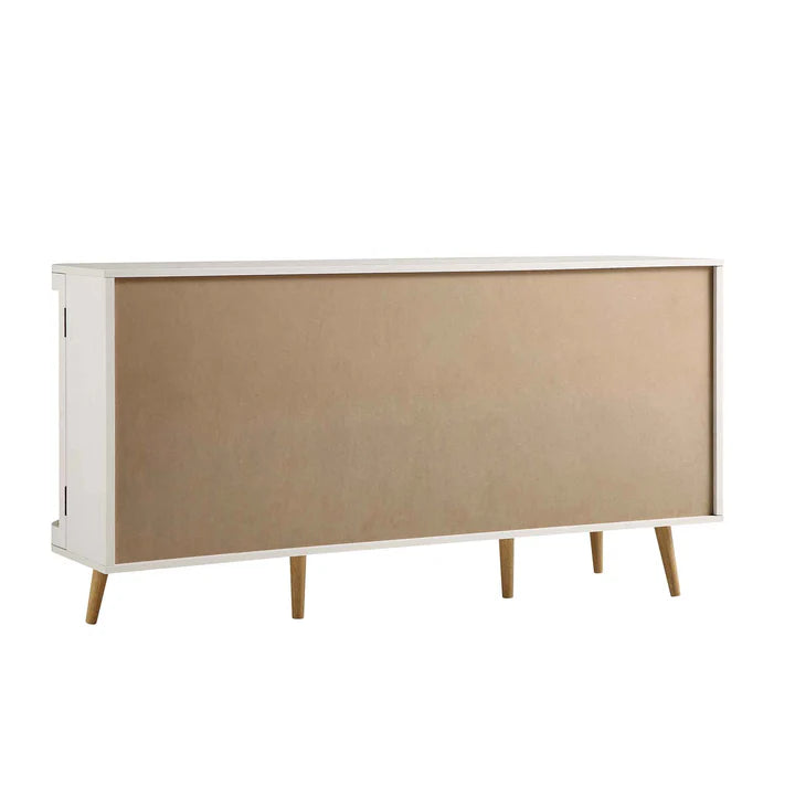 Rattan Paneling Sideboard