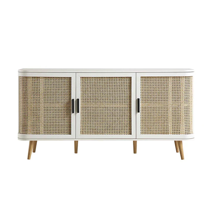 Rattan Paneling Sideboard