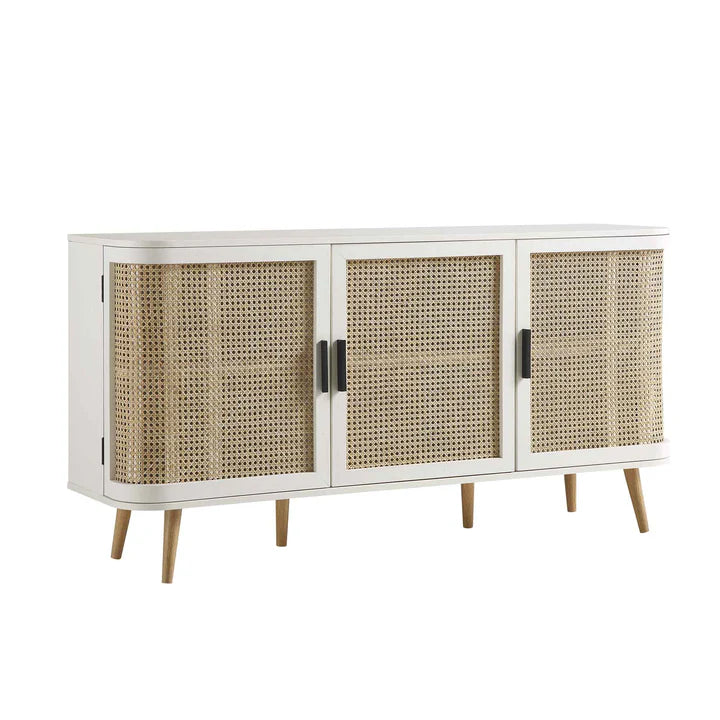 Rattan Paneling Sideboard