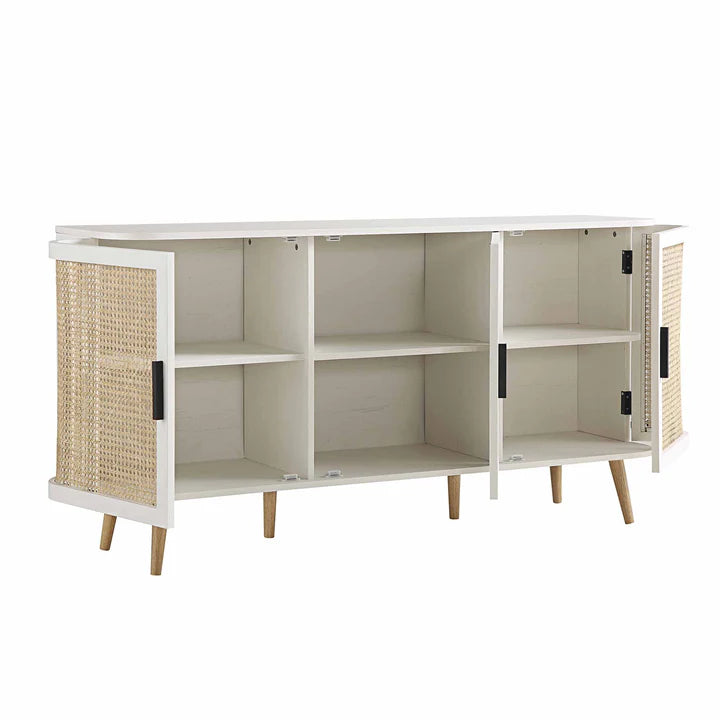 Rattan Paneling Sideboard