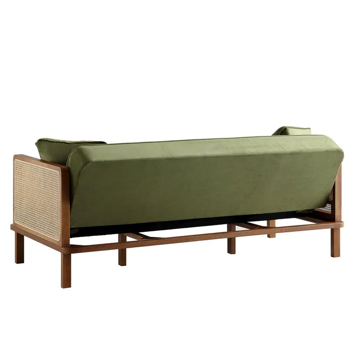 Sofa Bed With Cane Frame