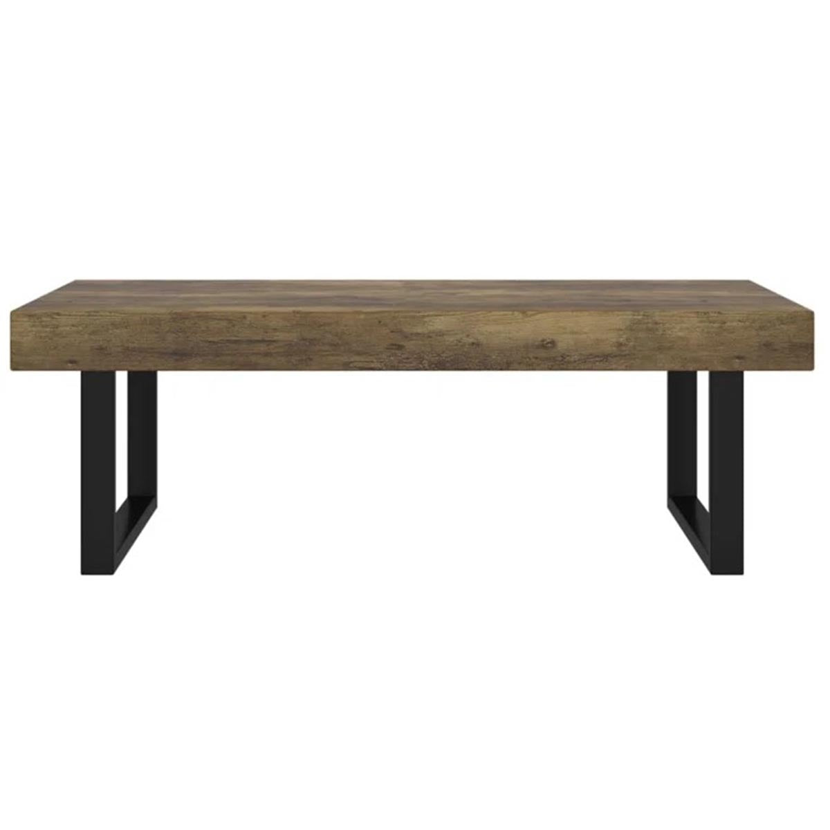 Rectangular Coffee Table With Iron Base