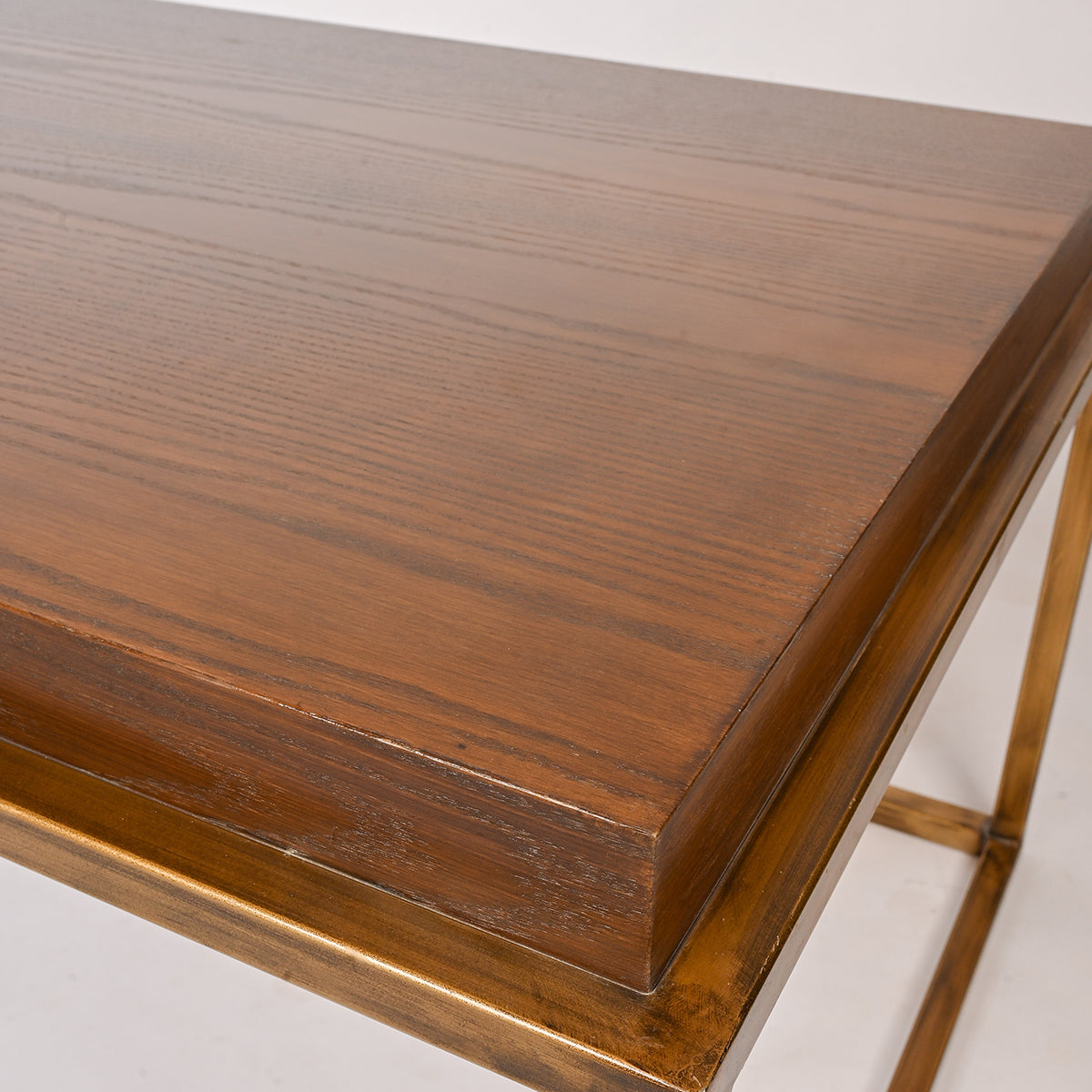 Rectangular Coffee Table with Wooden Top