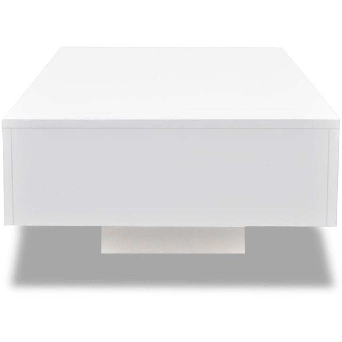 Rectangular White Wood Coffee Table