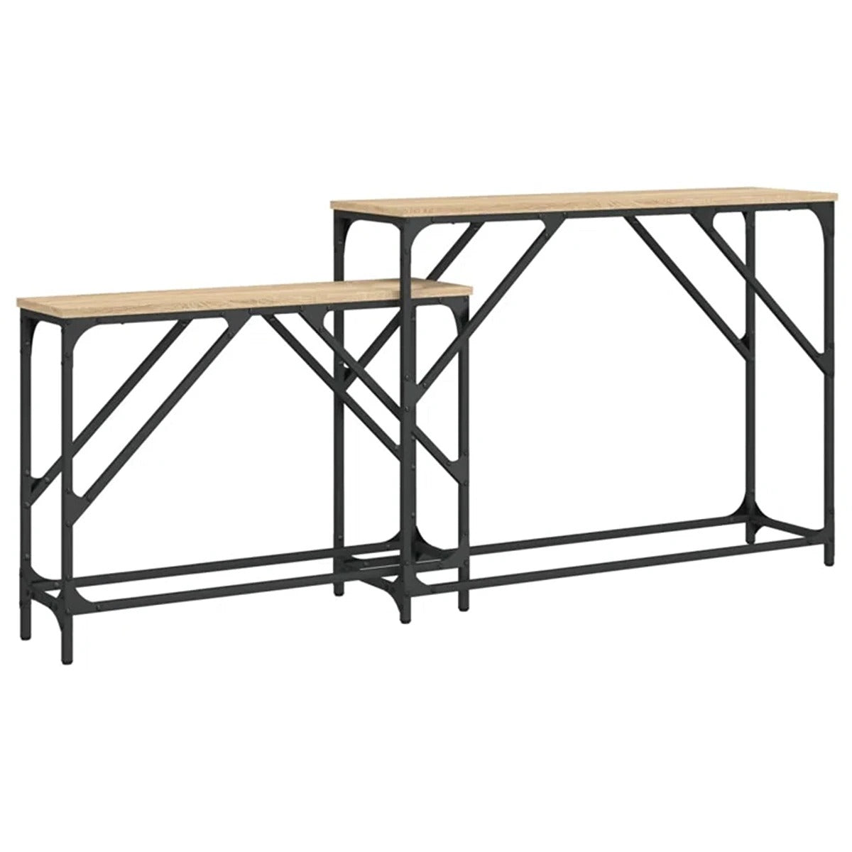 Set of Two Nesting Console Tables