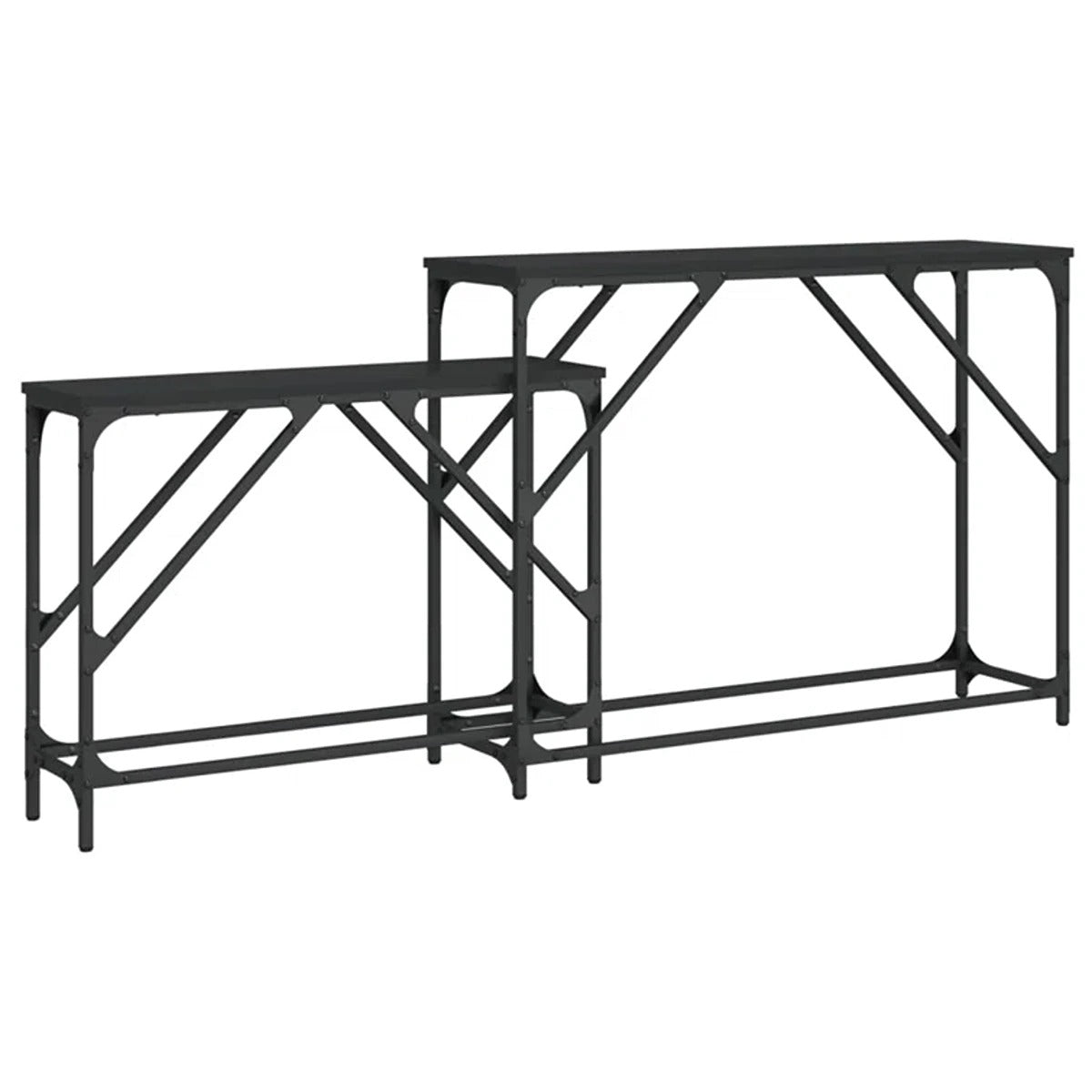 Set of Two Nesting Console Tables