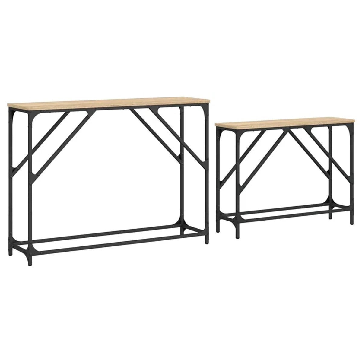 Set of Two Nesting Console Tables