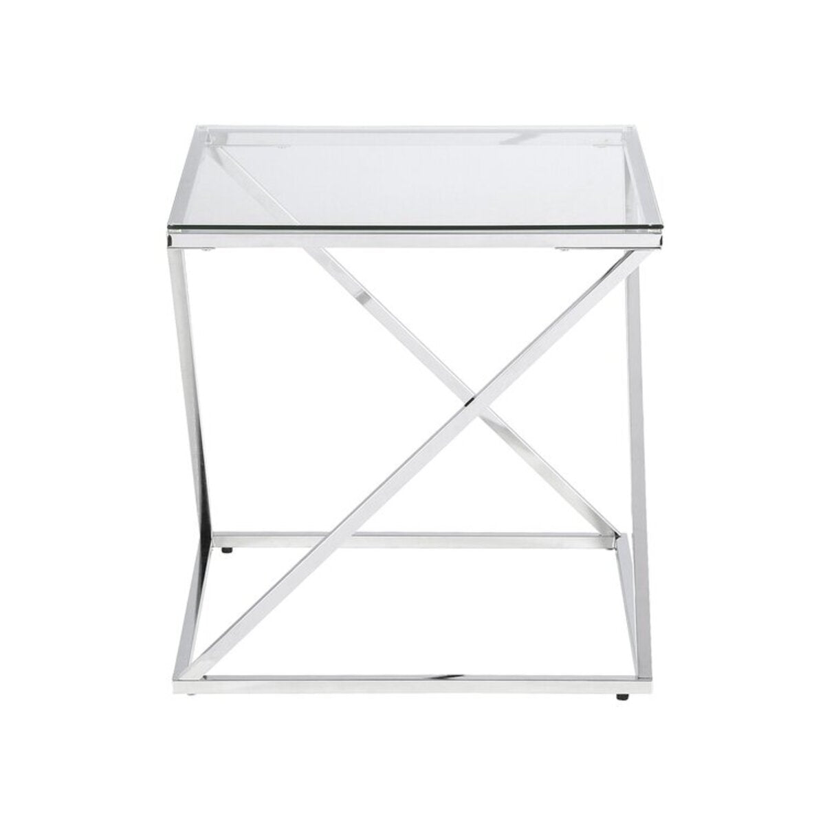 Square Glass Side Table