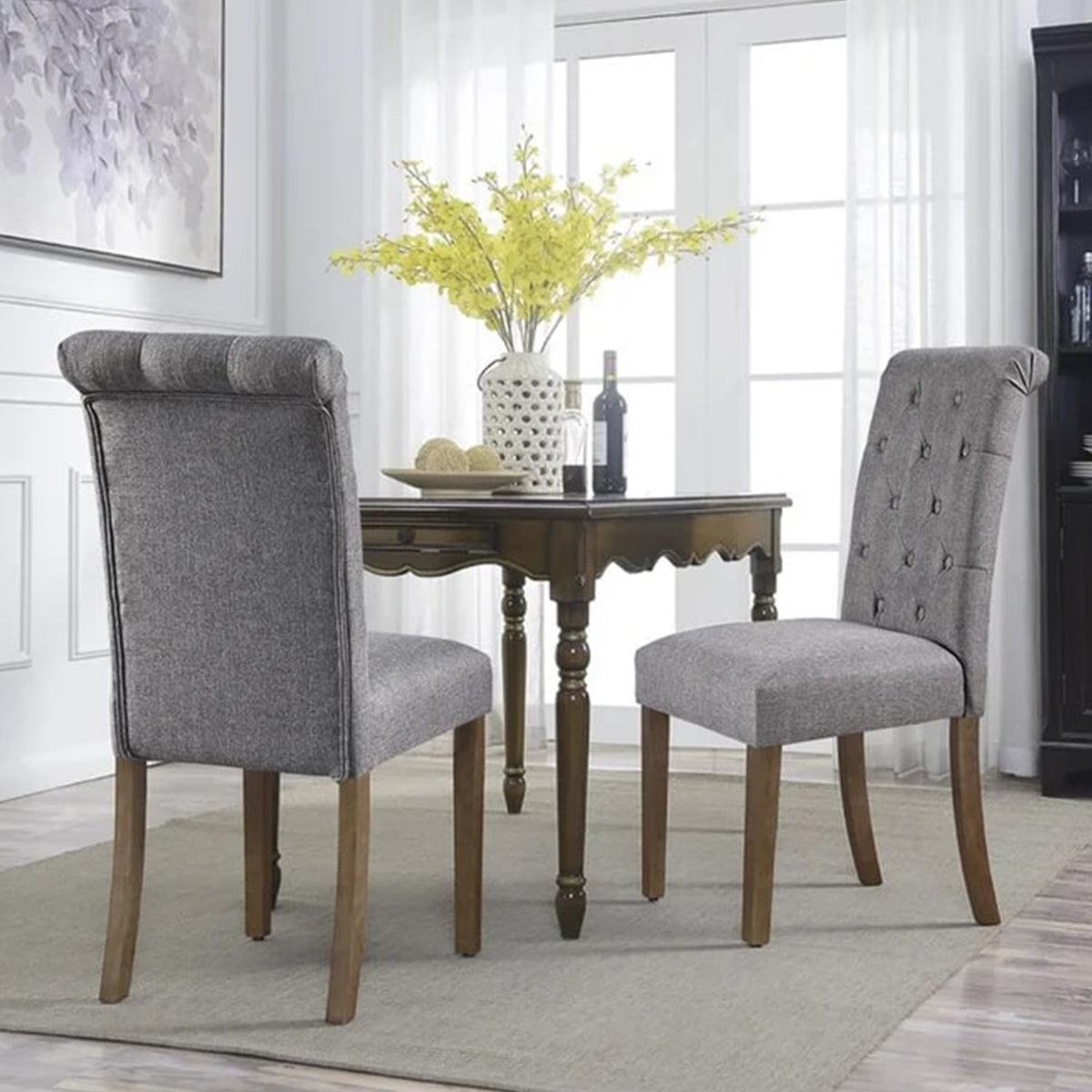 Tufted Upholstered Parsons Chair
