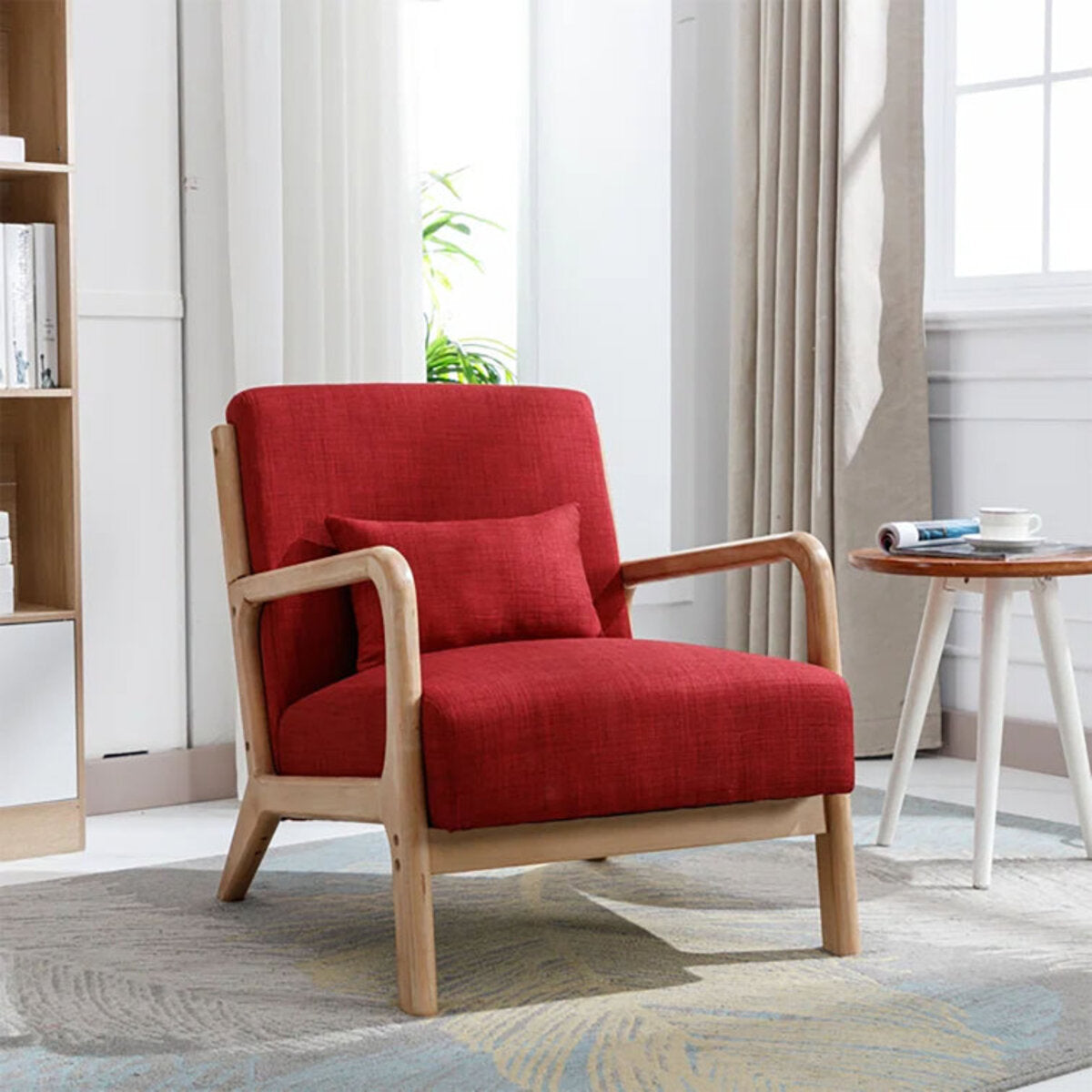 Wide Mid Century Modern Armchair