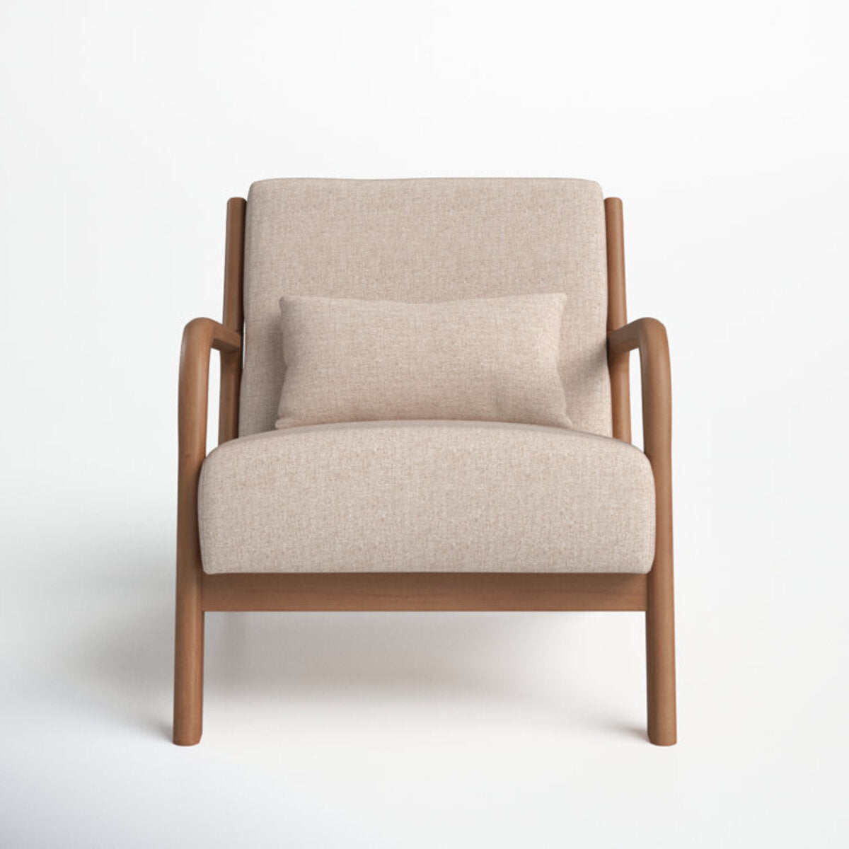 Wide Mid Century Modern Armchair