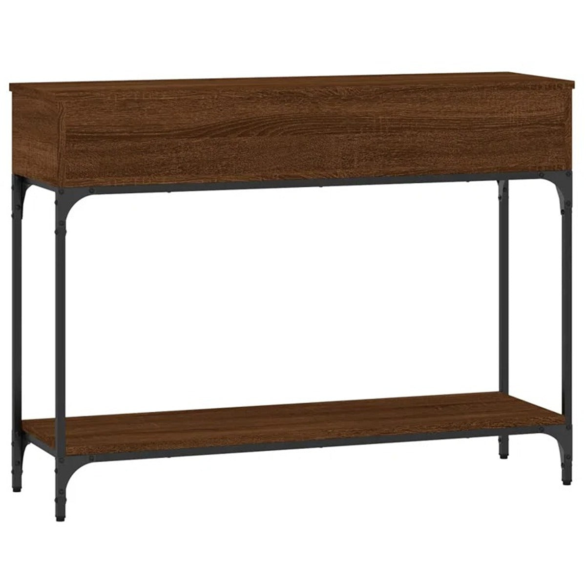 Wood and Metal Console Table
