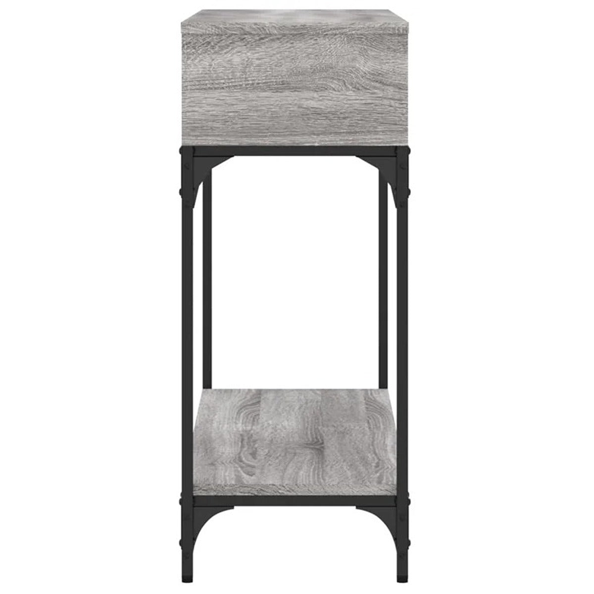 Wood and Metal Console Table