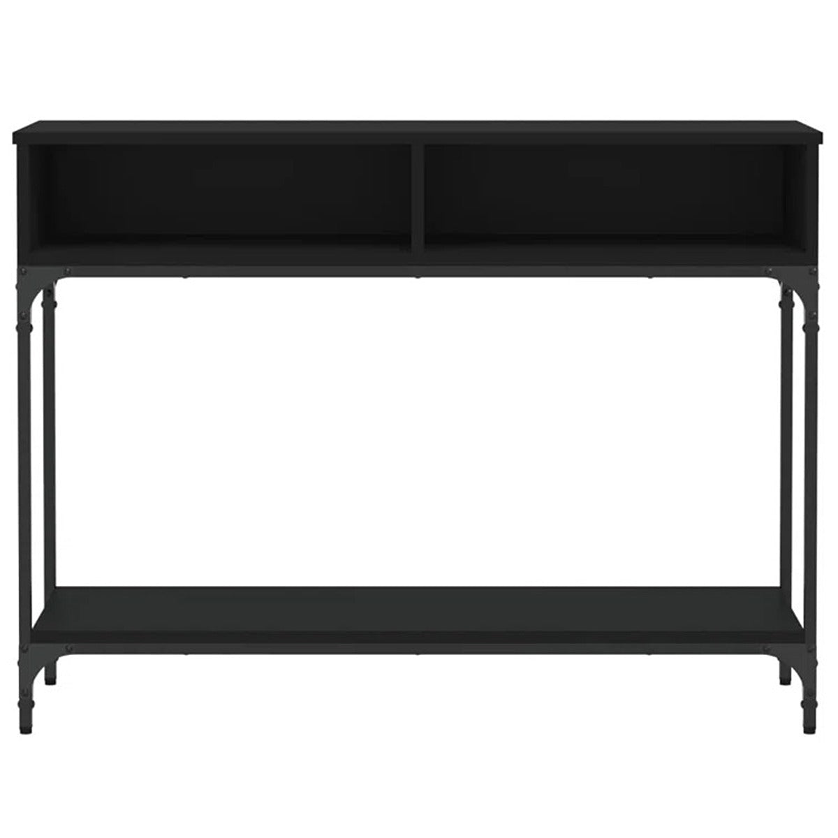 Wood and Metal Console Table