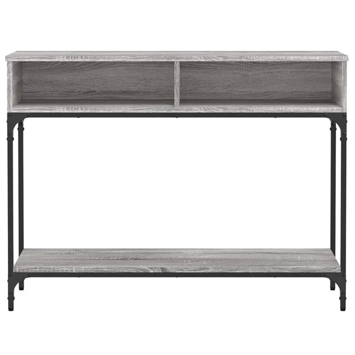 Wood and Metal Console Table