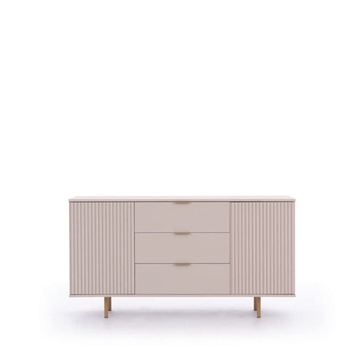 Wooden Sideboard With Cabinets And Drawers