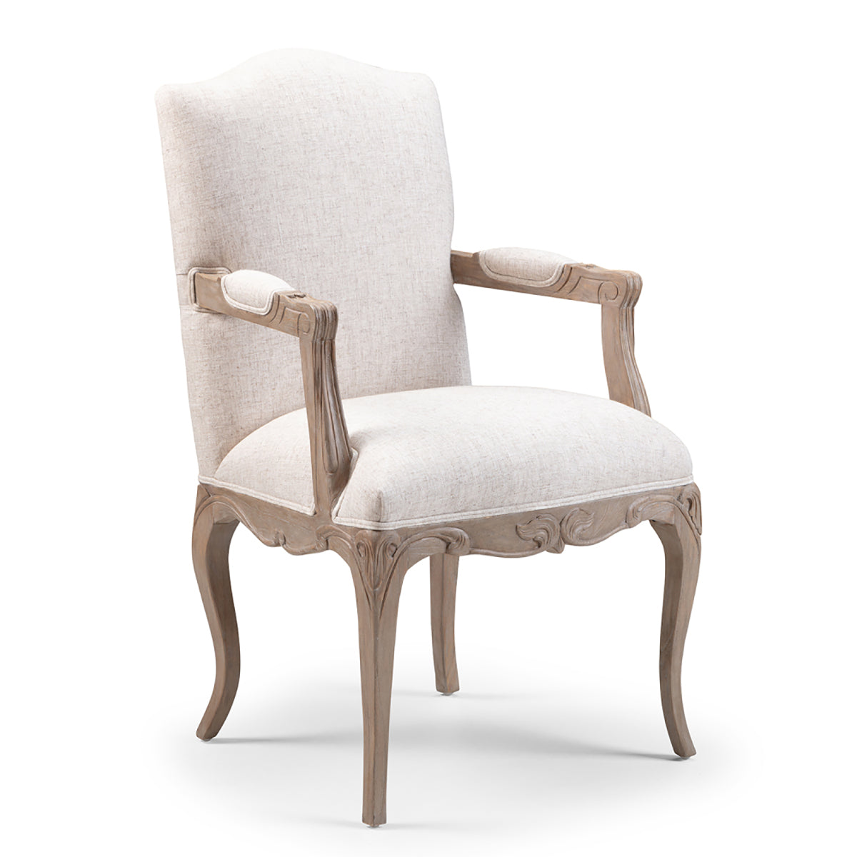 French Upholstered Carver Chair