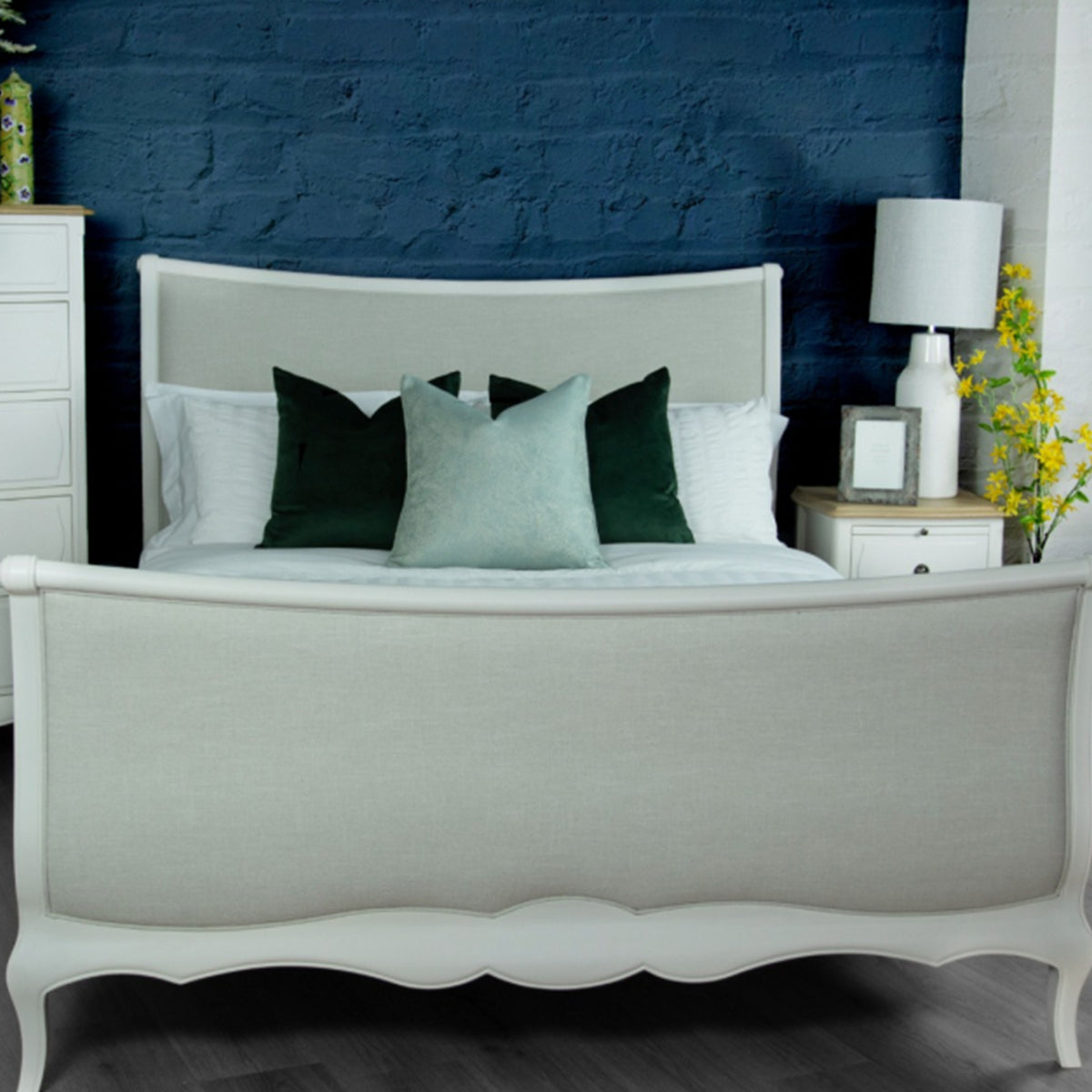 French Style Bed With High Footboard